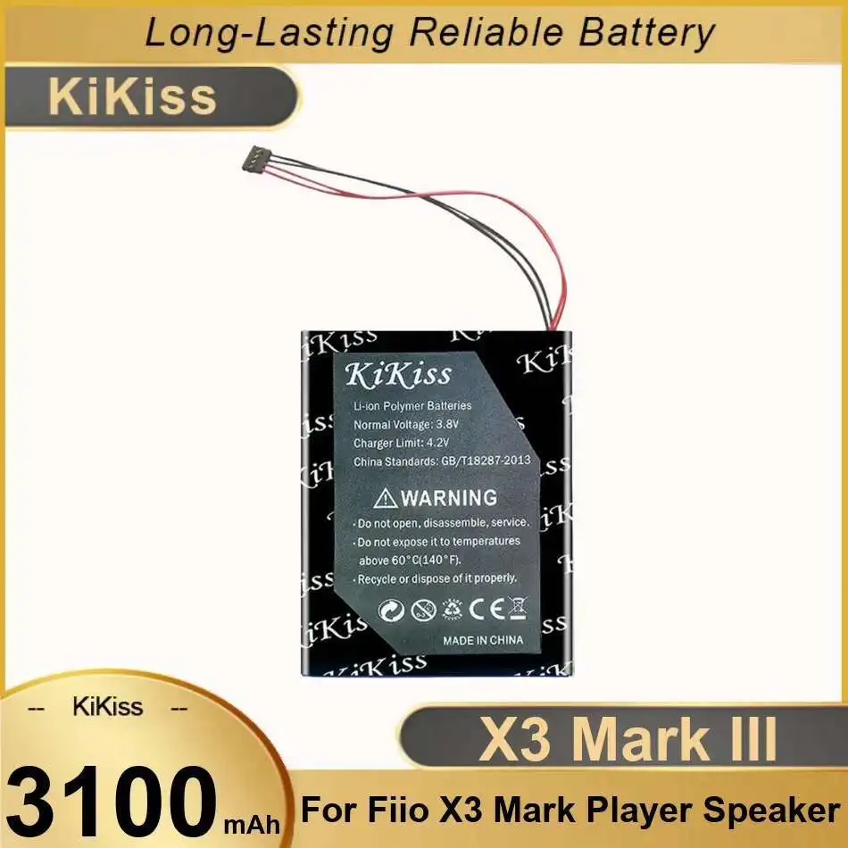 

Для Fiio X3 Mark Iii плеер динамик 3100 мАч долговечная музыкальная батарея