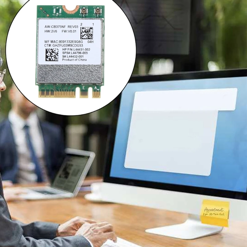 RTL8822CE Gigabit-5G Dual-band MINI PCIEการ์ดเครือข่ายไร้สายBT5.1 802.11AC Dropship