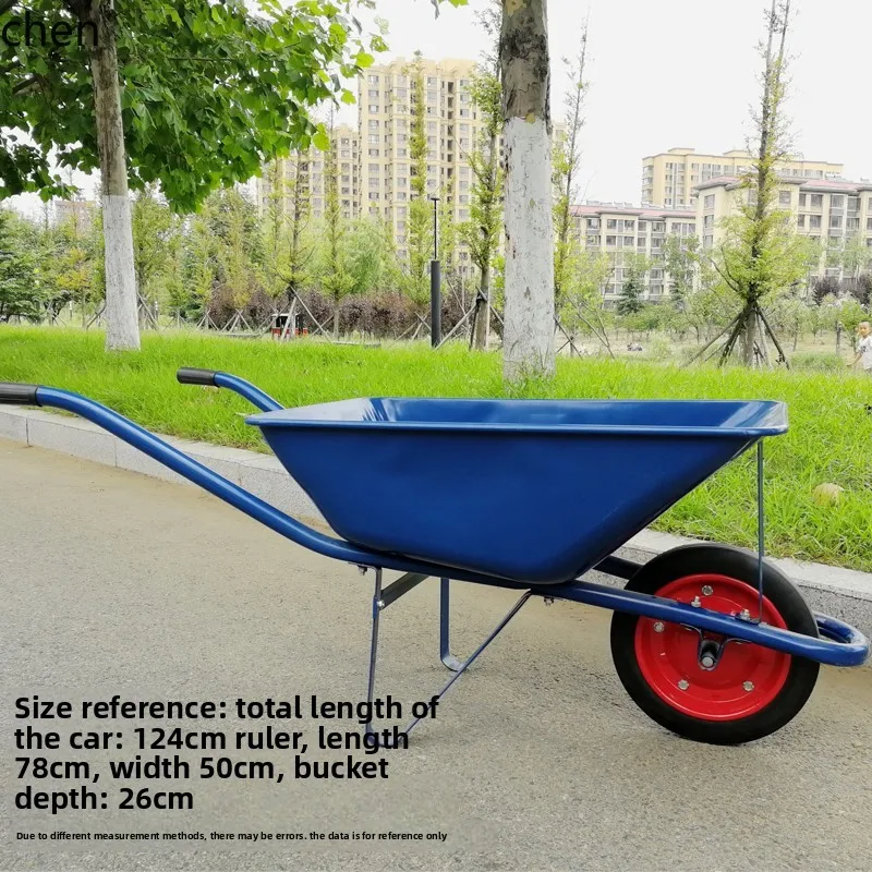 single wheel hand push construction site single wheel trolley garden garbage feed bucket truck hauling household