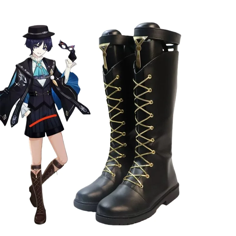 Anime Wanderer Cosplay Shoes Game Genshin Impact Balladeer Accessories Props Halloween Costumes for Men Woman Shoe