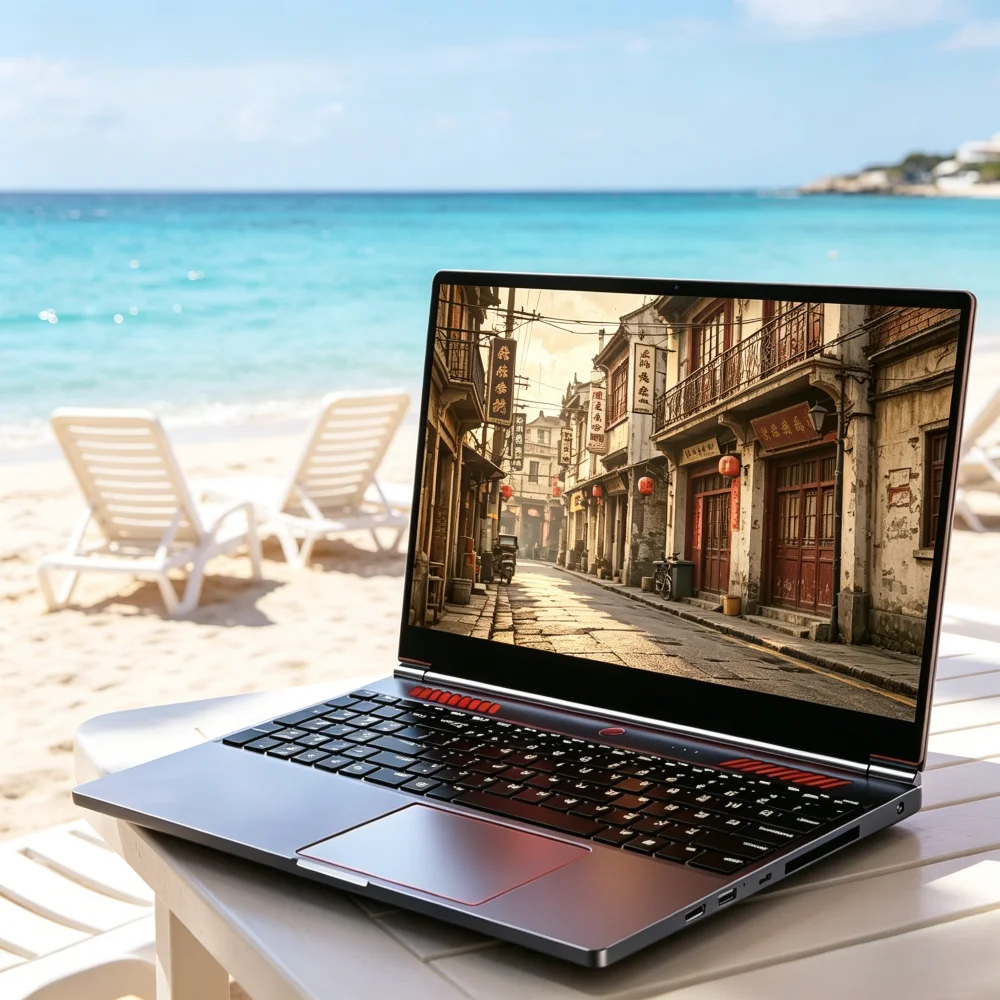 16.1-inch HD Ultra Slim Gaming Laptop, RTX 4050 6G, Intel Core I9/i5 CPU, Win11 Pro, Dual DDR5 & Dual M.2 Storage Expansion Thin