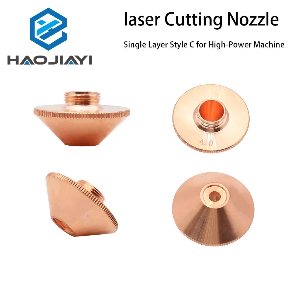 Penta Laser Cutting Nozzles Single Layer Style C for High-Power Machine D28 M11 H15mm Caliber 3.5-6.0mm for Fiber Laser