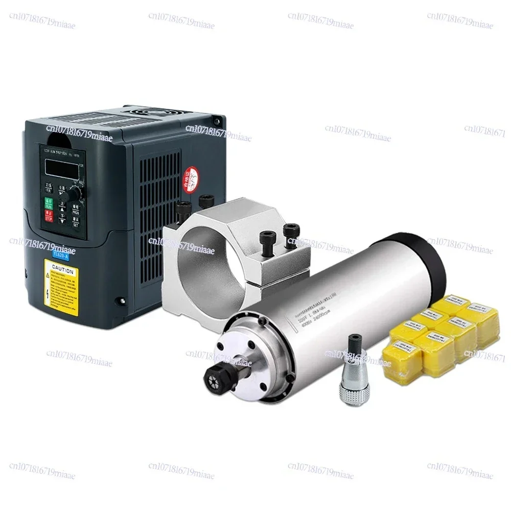 110V 220V 380V 65mm Spindle Kit 1.5kW Air-cooled Spindle 24000RPM ER11 Chuck Numerical Control Spindle Kit with VFD