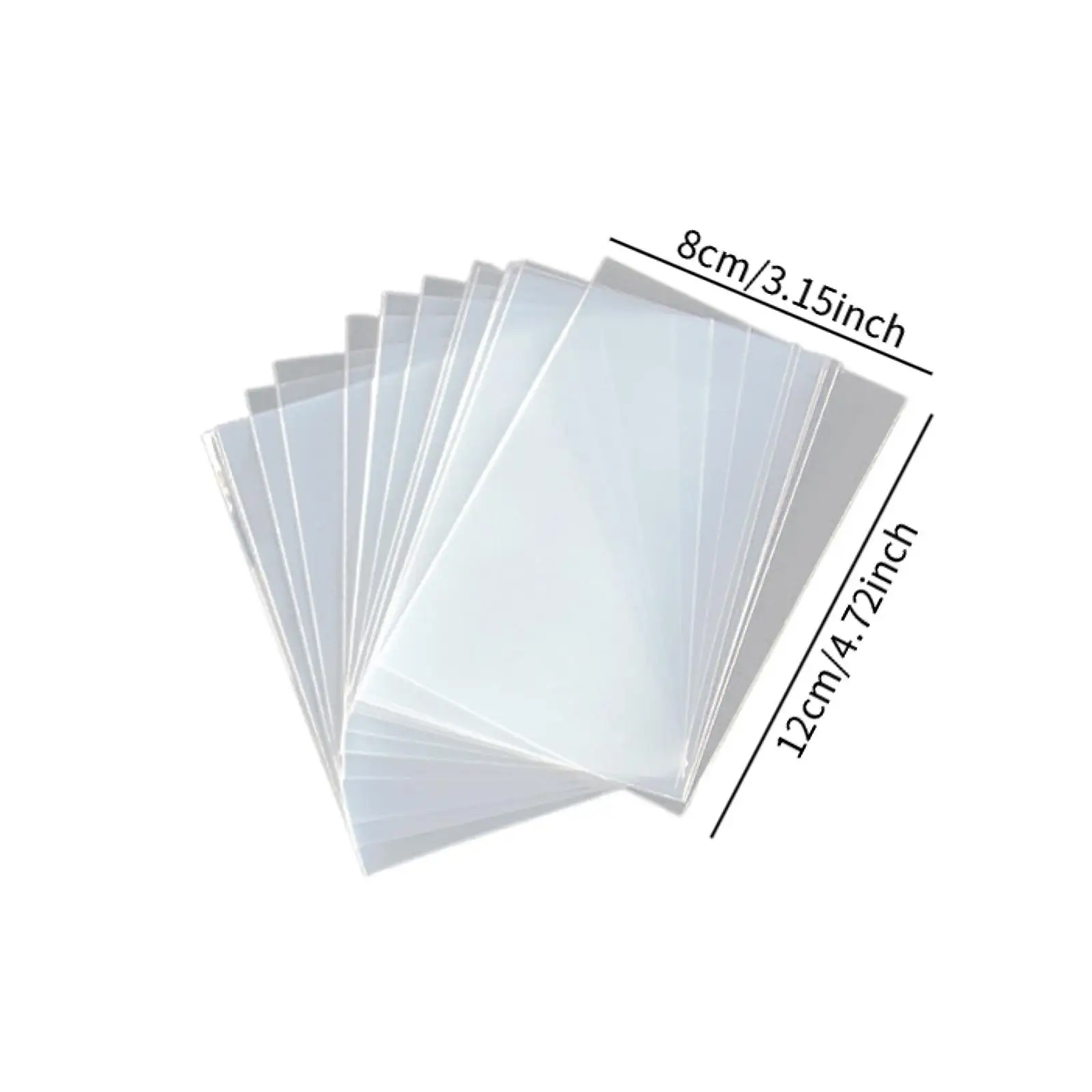 カードスリーブ、多用途のポータブル軽量防水クリアカードケース、野球カードトレーディングカード用カードプロテクター