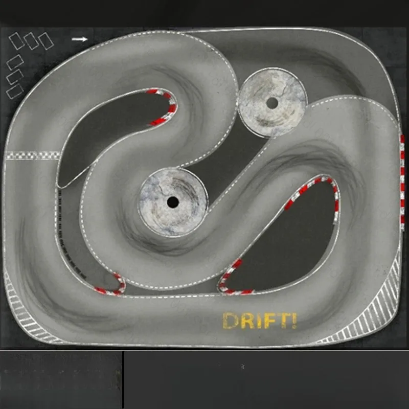 RC Drift Track for 1/28 MINI-Z RW00 DRZ GLD BMX Mini Car Professional Racing Circuit