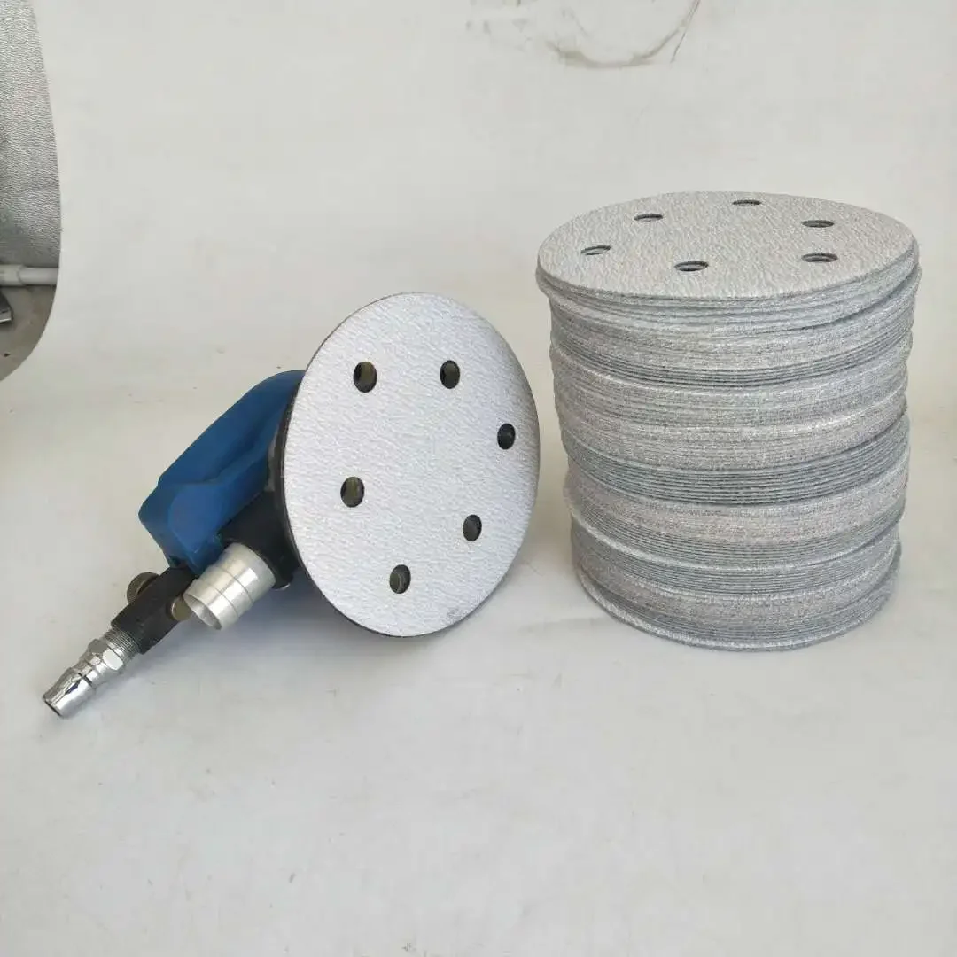 50Pcs 5Inch 125mm Round Sandpaper Six Hole Sanding Disk Set 80-400 Hook & Loop Abrasive Sander Paper Use For Car Polishing T