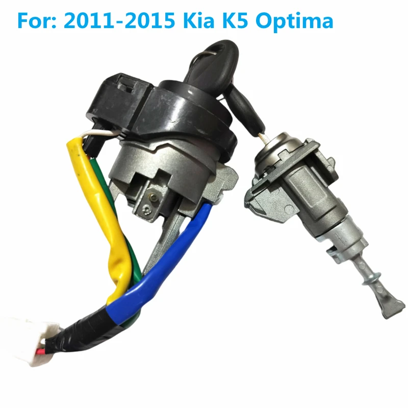 

XIEAILI OEM Полный комплект цилиндра автоматического дверного замка для 2011-2015 Kia K5 Optima с 2 шт. ключами Автомобильный замок зажигания Цилиндр замка левой двери