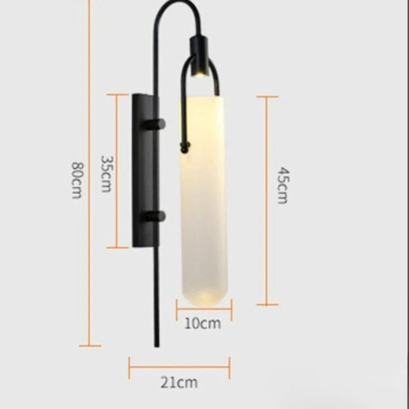 Постмодернистские минималистичные креативные светодиодные настенные светильники для спальни, прикроватные украшения для кабинета, гостиной, коридора, прохода, скандинавские бра