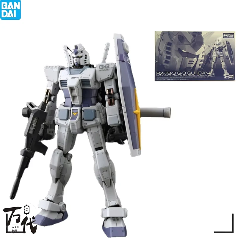 

BANDAI GENUINE ANIME RG 1/144 RX-78-3 G-3 GUNDAM PB ASSEMBLY MODEL TOYS ACTION FIGURE GIFTS COLLECTIBLE ORNAMENTS KIDS