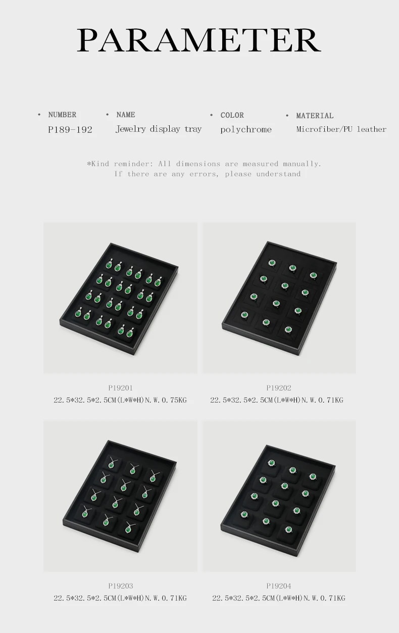 Oirlv Schmuck-Organizer mit 12 Fächern, Off-White, Grau, Schwarz, Schmuckablage für Ringe, Ohrringe, Halsketten, Anhänger, Samt-Box – Detail 10