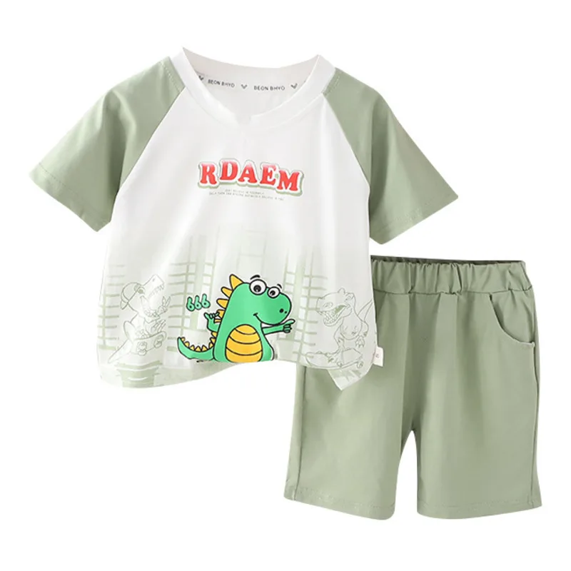 

New Summer Baby Girls Clothes Suit Children T-Shirt Shorts 2Pcs/Sets Kids Boys Clothing Toddler Casual Costume Infant Tracksuits