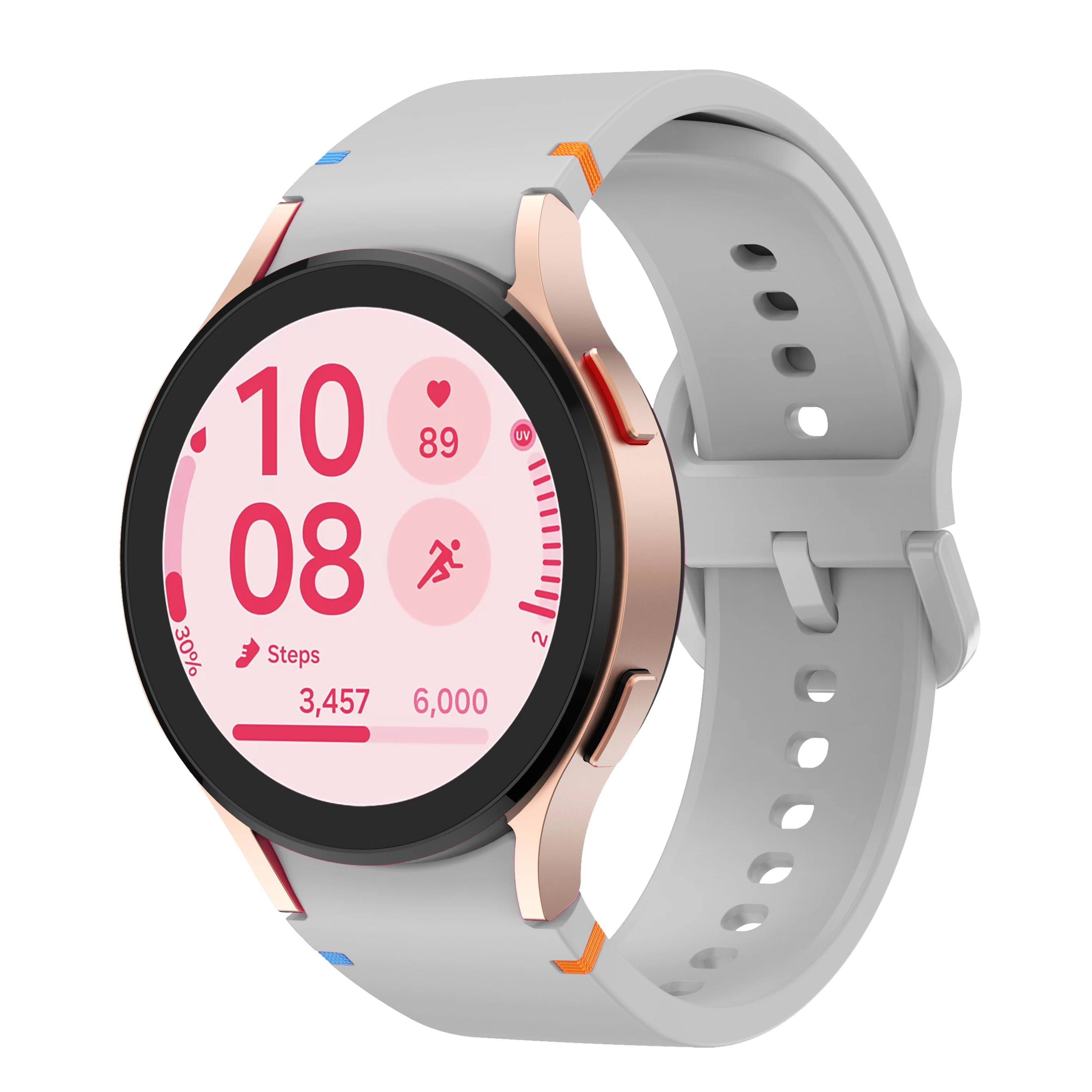 Cinturino piatto cucito per Samsung Galaxy watch FE/ Samsung Galaxy watch 7 cinturino sportivo di ricambio per Samsung Galaxy watch 6/5/4