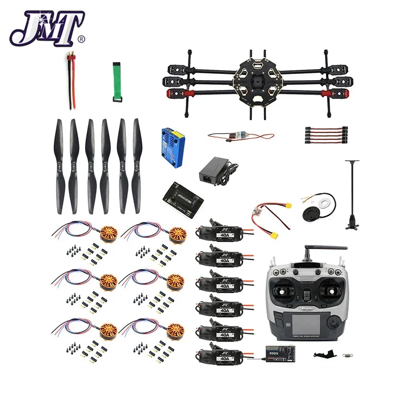 

JMT DIY 6-axle Aircraft Kit Full Set Helicopter Drone Tarot 680PRO Frame 700KV Motor GPS APM 2.8 Flight Control AT9S Transmitter