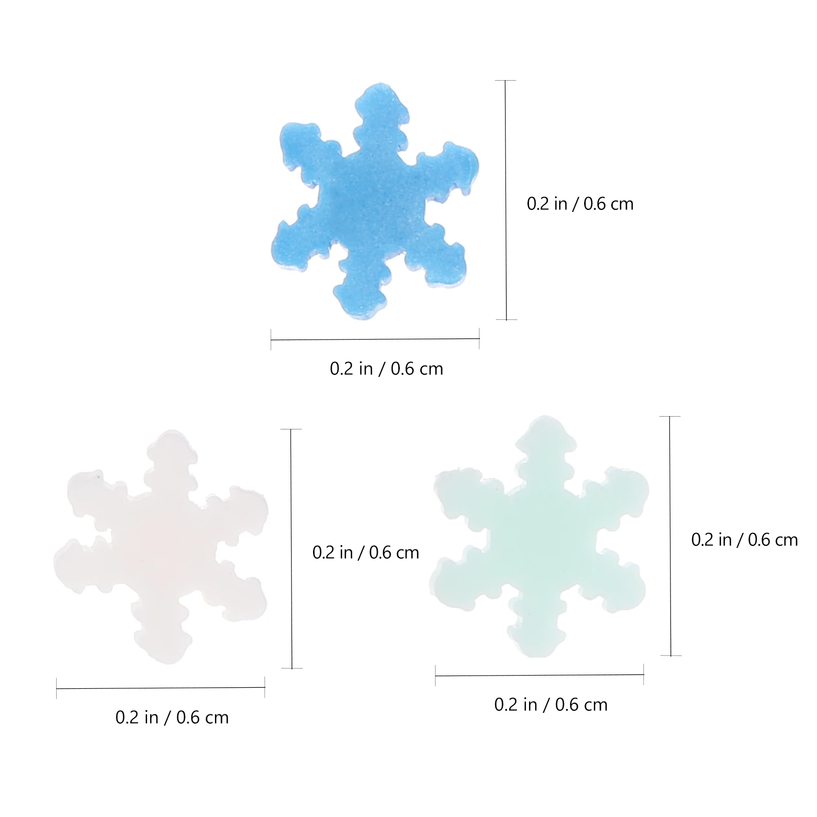 100G Polymer Clay Snowflake Nail Art Decorations Lightweight Manicure Pieces DIY Charms Storage Cell Phone Case Materials