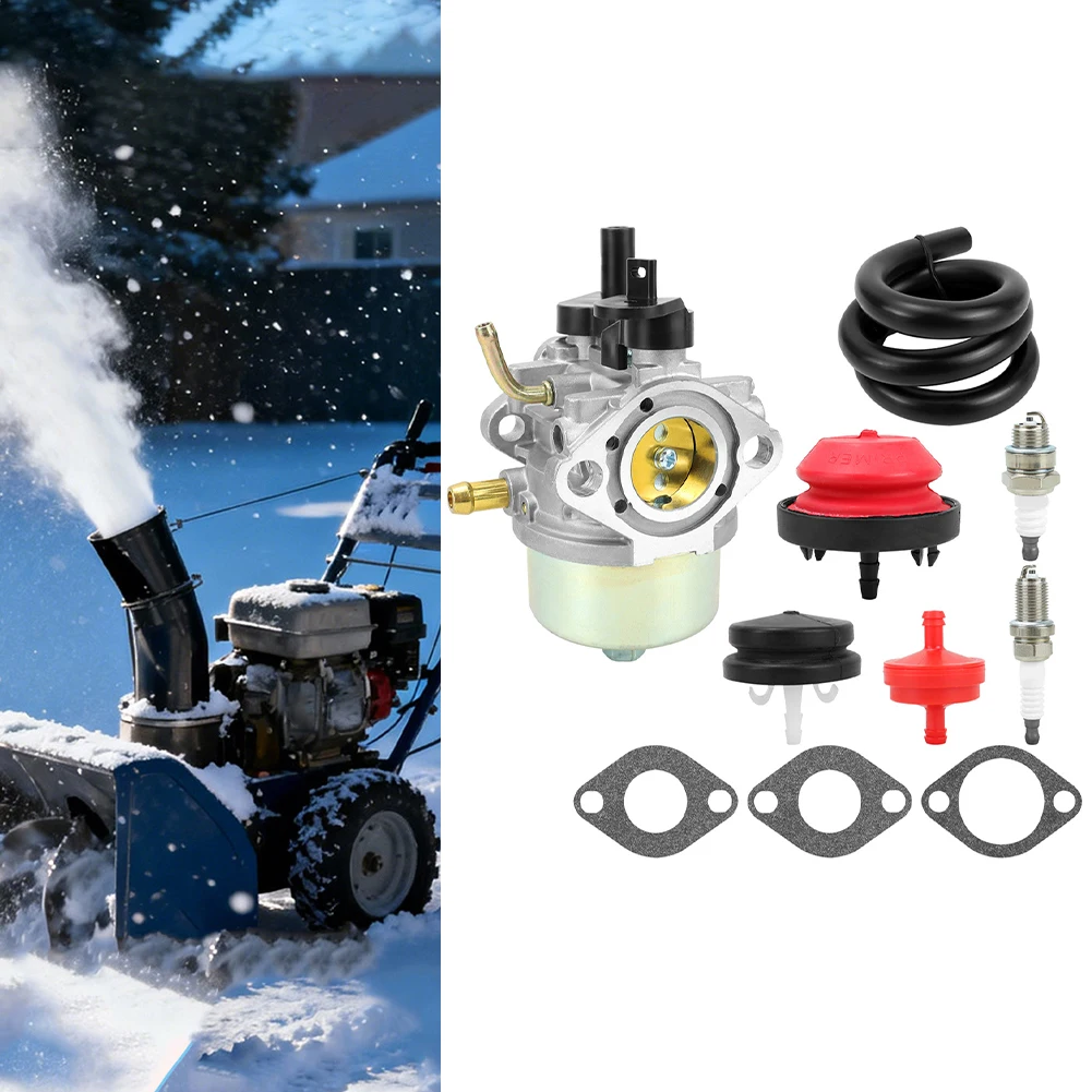 Snow Blower Carburetor Assembly Kit 801396 For 2-Stroke Engines Compatible With 801233 For Snow Clearing Equipment