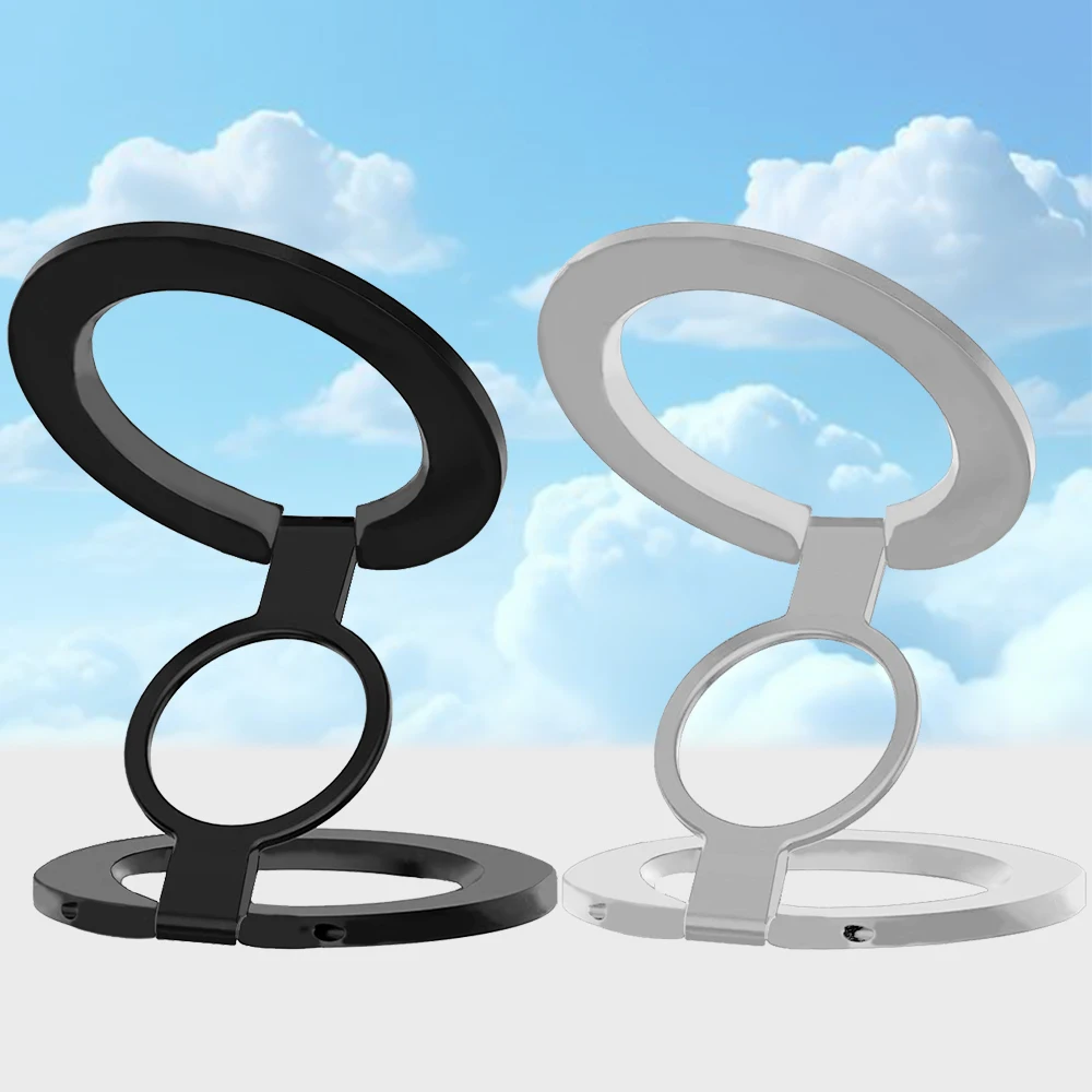 حامل للكمبيوتر اللوحي المغناطيسي 3 أقسام مزدوجة الجوانب حلقة شفط مغناطيسية للهاتف المحمول Popsocket Magsafe Ipad حامل مزدوج