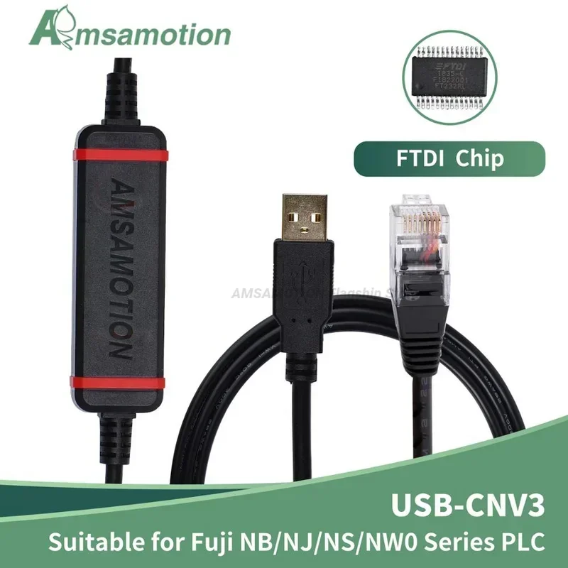 

USB-CNV3+ Линия загрузки данных Подходит для кабеля программирования ПЛК серии Fuji NB/NJ/NS/NW0