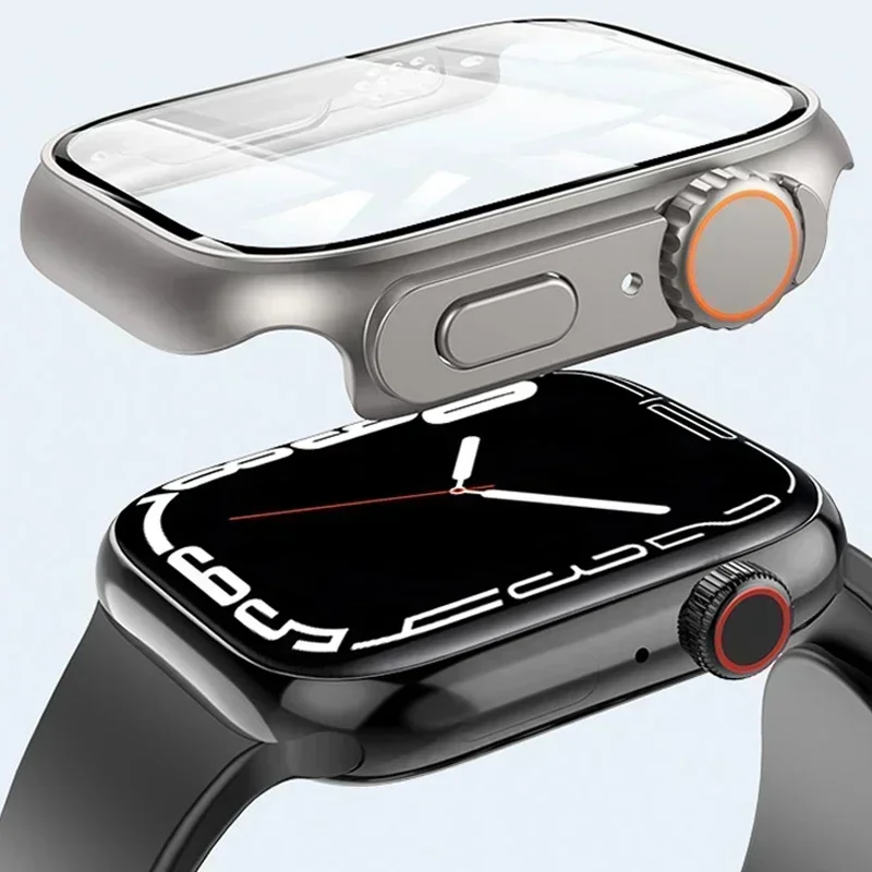Case+Strap For Apple Watch Band change to Ultra 2 45mm 44mm 41mm 42 40mm Smart Silicone Bracelet Iwatch Series 3 4 5 6 Se 7 8 image 3