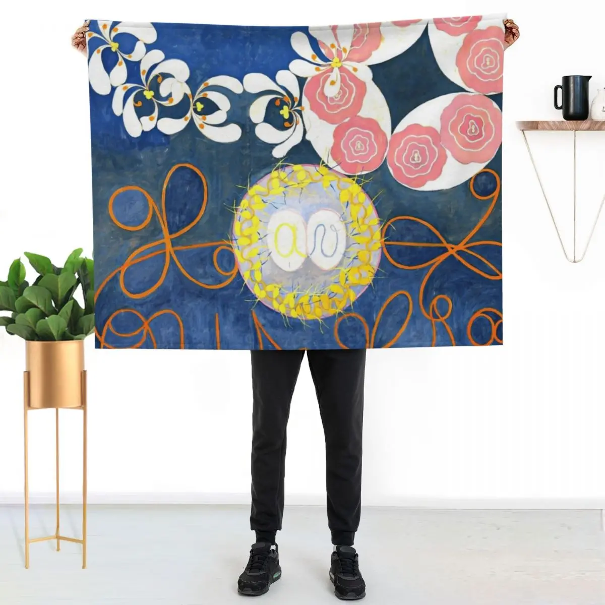 Hilma af Klint The Ten Largest, No. 01, Childhood, Group IV Throw Blanket Warm Napping Blanket for Office Couch Bed