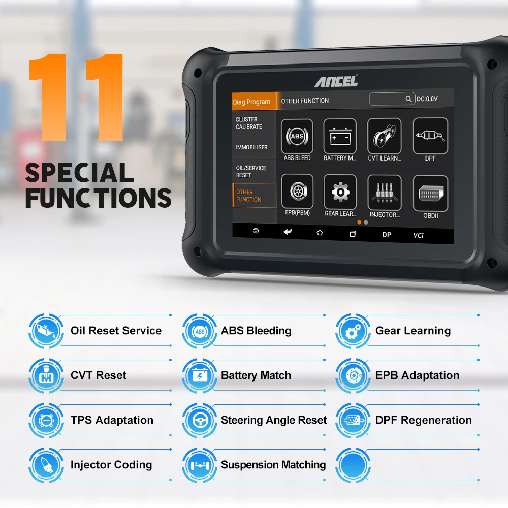 ANCEL DP500 OBD2 Auto Diagnostic Tool Mileage Adjustment Tool Key Programmer Immobilizer EEPROM Read Pin Code With 11 Reset