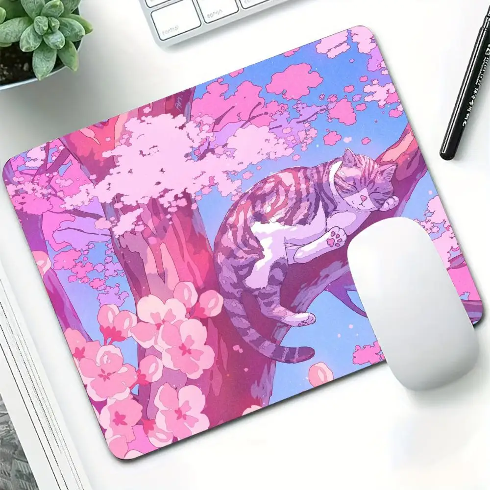 Tokyo Street Aesthetic Small Mouse Pad Gaming Laptops Mousepad Gamer Carpet Keyboard Mat Desk Protector Anime Cartoon Mause Pads