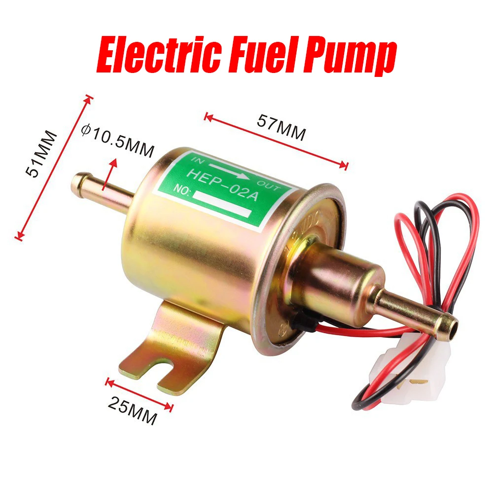 

12V/24V Universal Electric Fuel Pump HEP-02 DC Pump Fuel Pump Oil Pipe Filter Kit Car Modification Parts