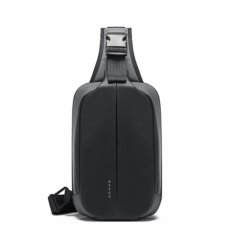 BANGE Shoulder Bags Male  USB Charging Crossbody Bags Men Anti Theft Chest Bag School Summer Short Trip Messengers Bag