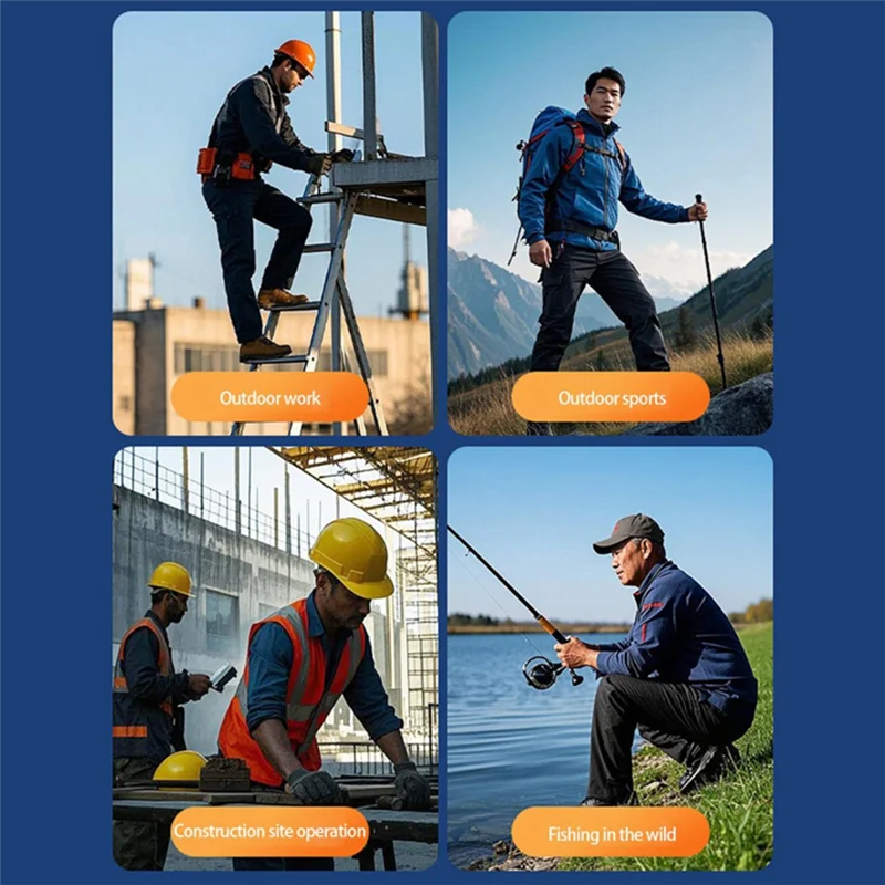 

RTENTE-портативный поясной вентилятор, 100-скоростной регулируемый небольшой подвесной вентилятор, охлаждающий вентилятор для шеи для путешествий на открытом воздухе, кемпинга, строителей