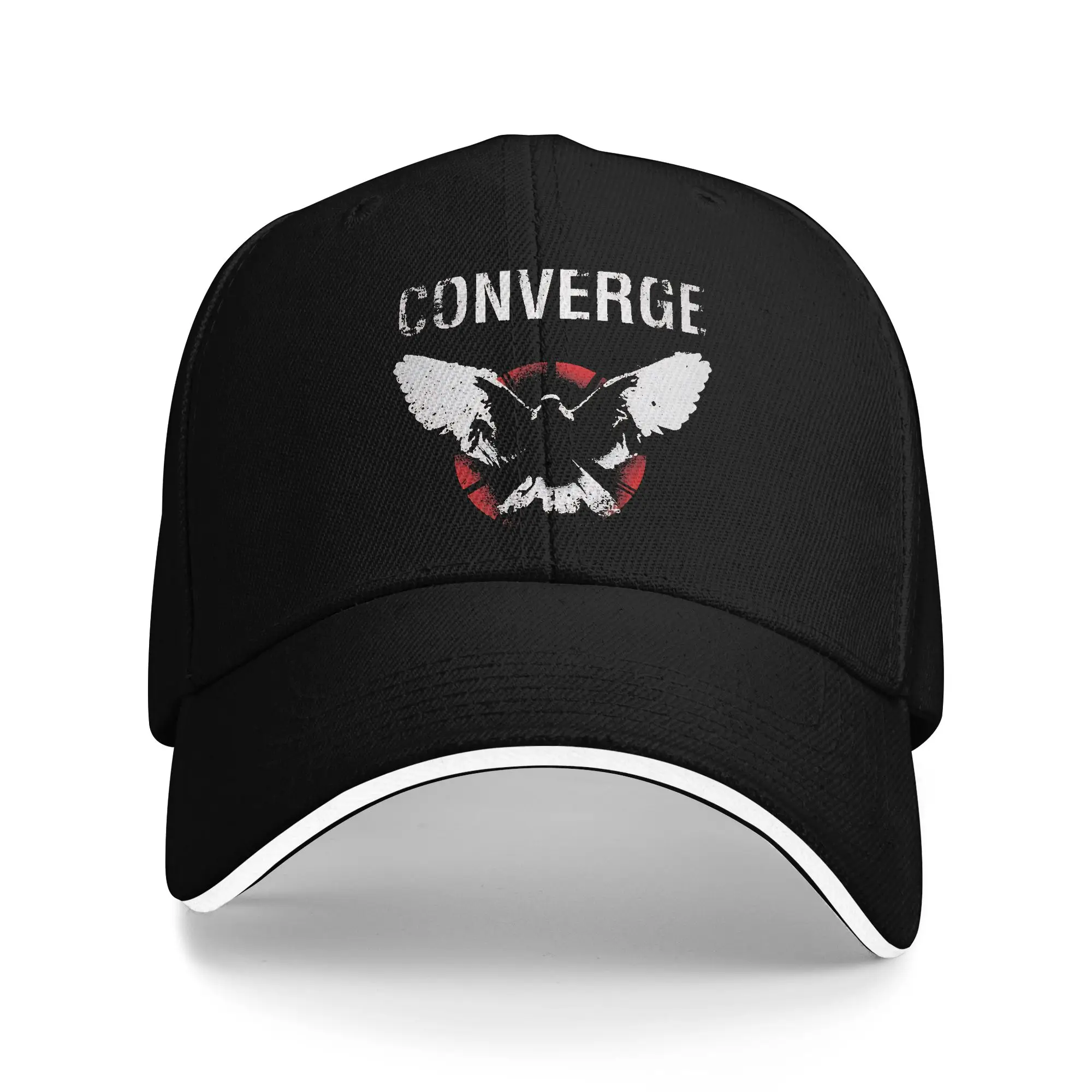 Converge Vintage  Casual Baseball Cap  Hiking Fishing Trucker Hat Spring Sun-Proof Unisex Men Fitted Retro Snapback Cap