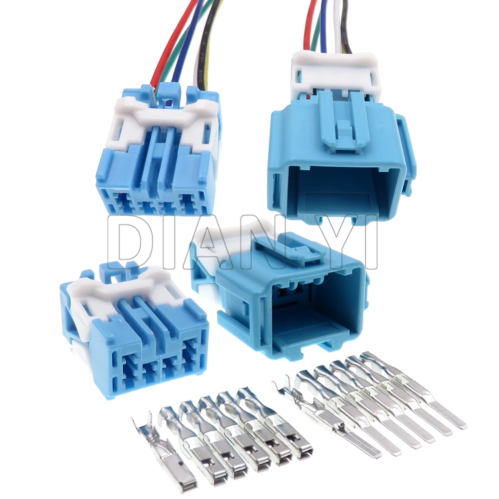 1 Set 6 Way Starter Auto Connector Car Atmosphere Lamp Wiring Terminal Male Plug Female Socket 6098-1373 6098-1377 For Honda