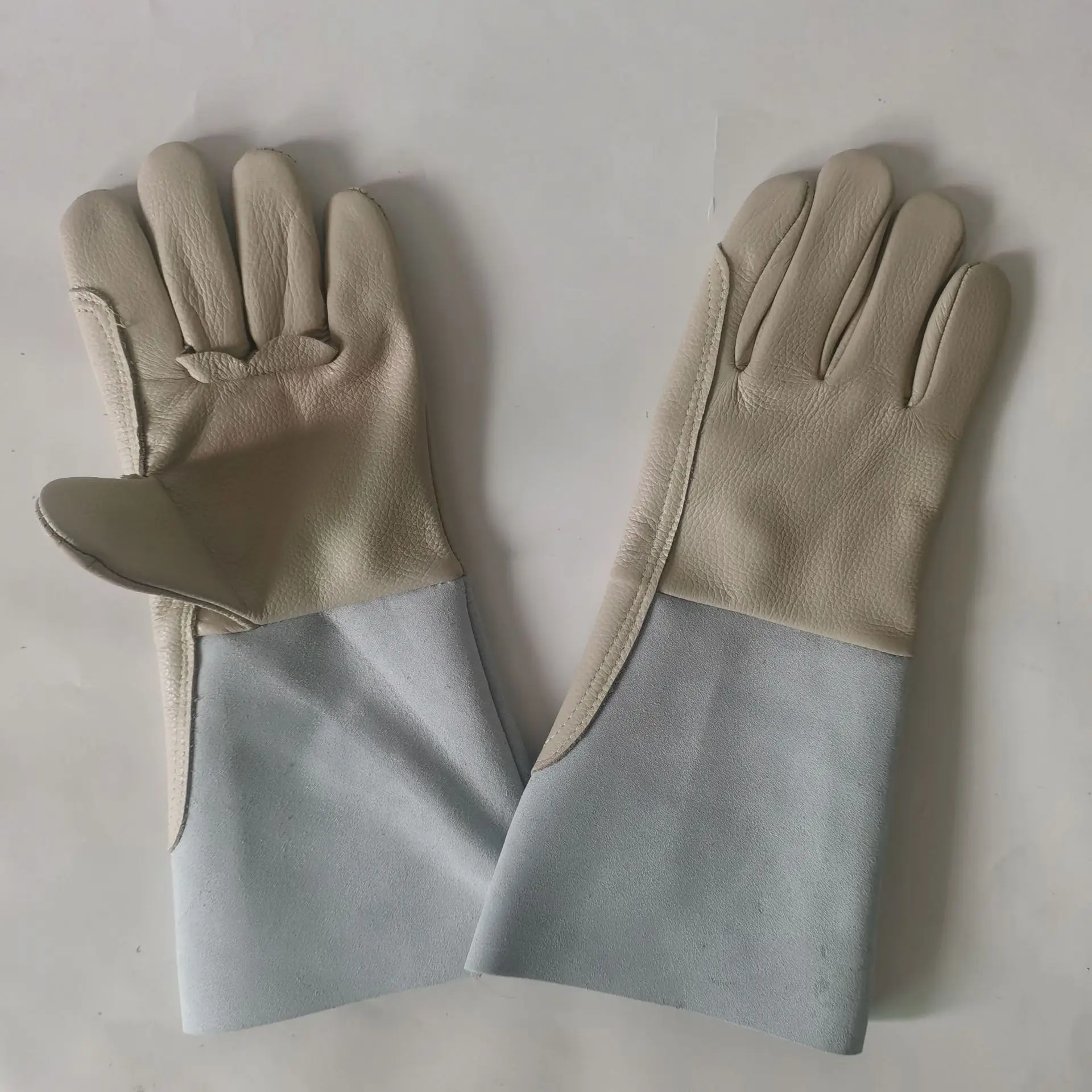 Anti-stab Gloves for Garden Picking Pepper Pruning Roses Thorn Picking Chestnuts Cowhide Anti-stab Gloves Labor Protection