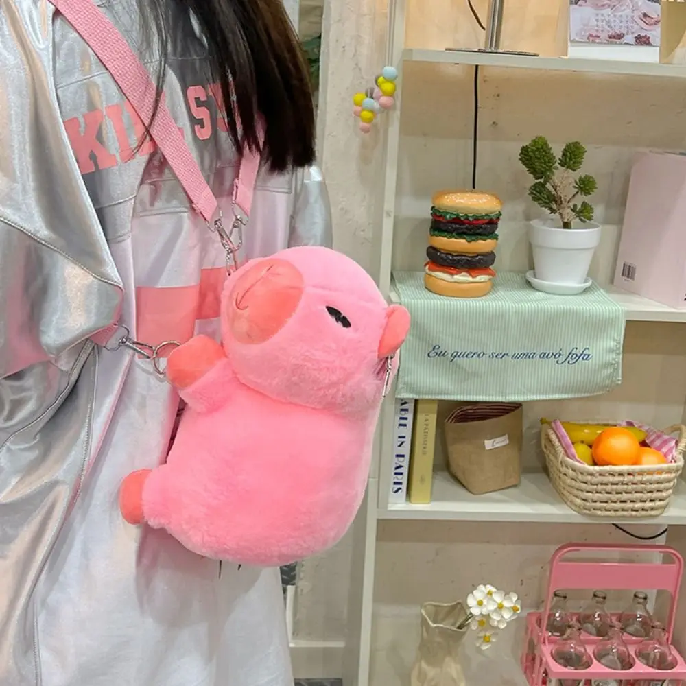 Mochila De felpa Capybara de animales creativos, muñeco de peluche, mochila de dibujos animados lindo, portátil, ligera, bolsa escolar para estudiantes, Niña