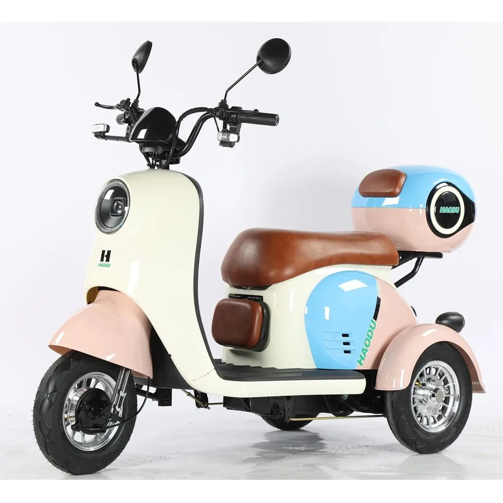 Supply Big Seat 3 Wheel Electric Bike 500w Electric Tricycle for Passenger Triciclos Electricos De 3 Ruedas Mayores