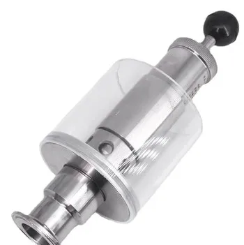 Stainless Steel Hygienic Sanitary Spunding Valve 15-30 PSI black ball