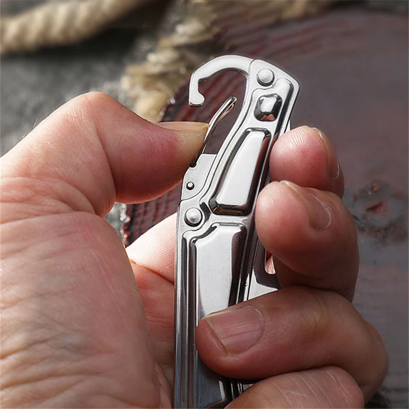 Portable Stainless Steel Shape Knife Camping Outdoor Survival Supplies Tools Foldable Pocket Knife Mini Knife Drop Shipping