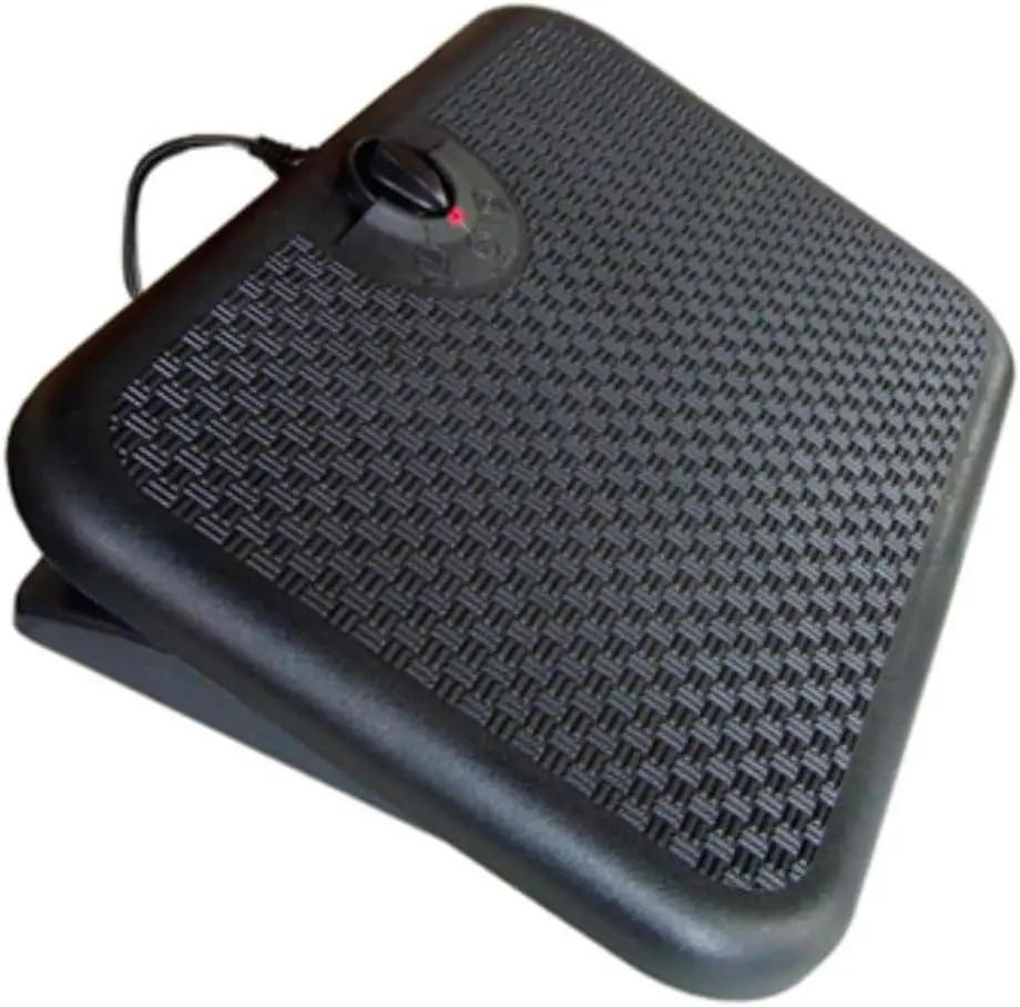 

Эргономичная подставка для ног с подогревом, 3 положения, 2 настройки нагрева, портативный обогреватель, 105 Вт, черный