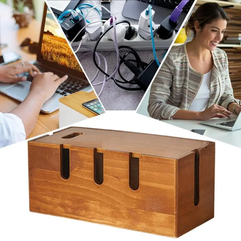 Kabelbeheer Box Organizer Outlet Hider voor draadopslag Stevige snoerhouder Protector Extension Hiders Storage voor studie