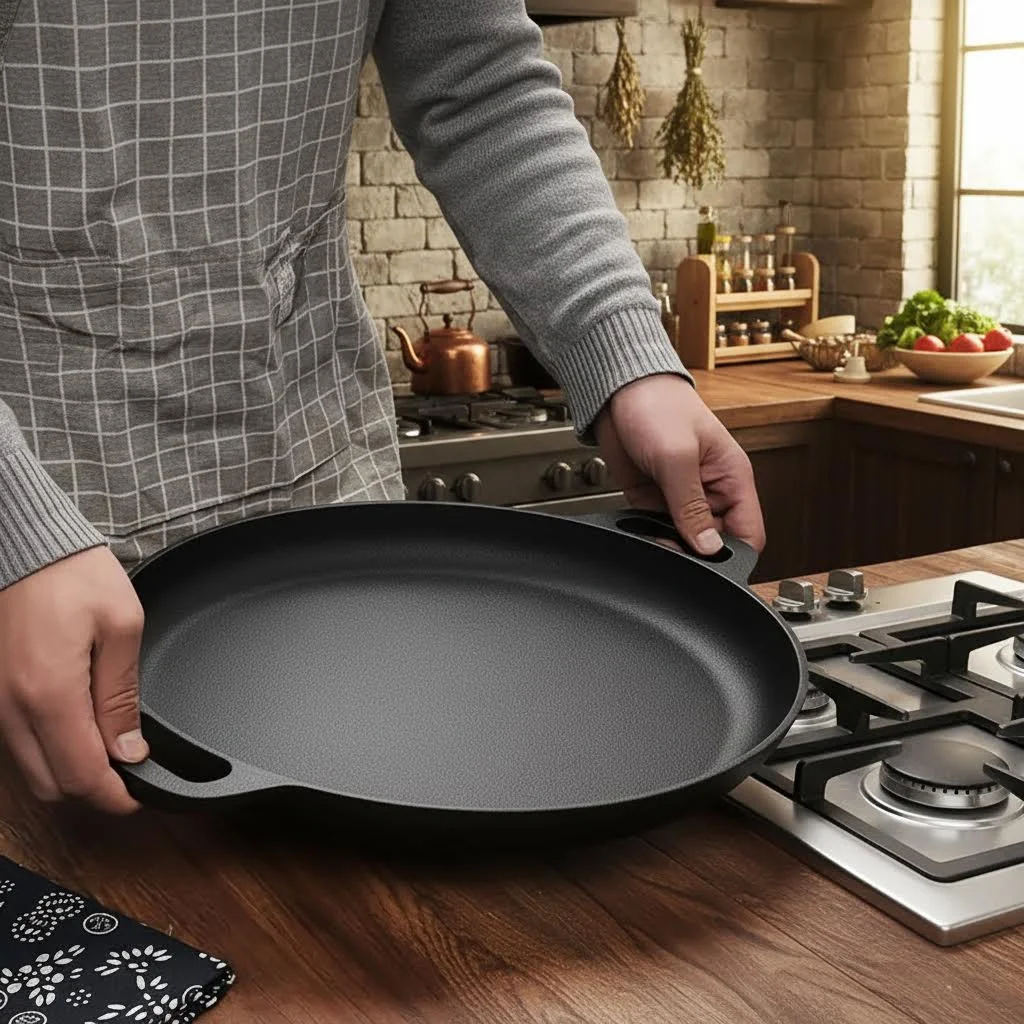 

Многофункциональная чугунная сковорода и глубокая сковорода-сотейник с антипригарным покрытием для плиты, литая под давлением, с аксессуаром Doruko Rolled Machine, модель 2025 года