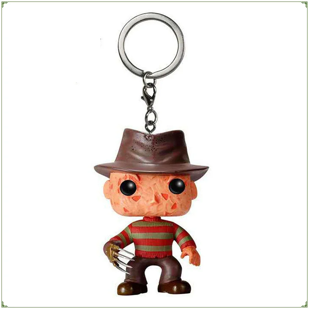 

FUNKO Keychain Ghost Street Movie Peripheral Q Version Kruger Keychain Mini Action Toy Character Pendant Exquisite and Cool Gift