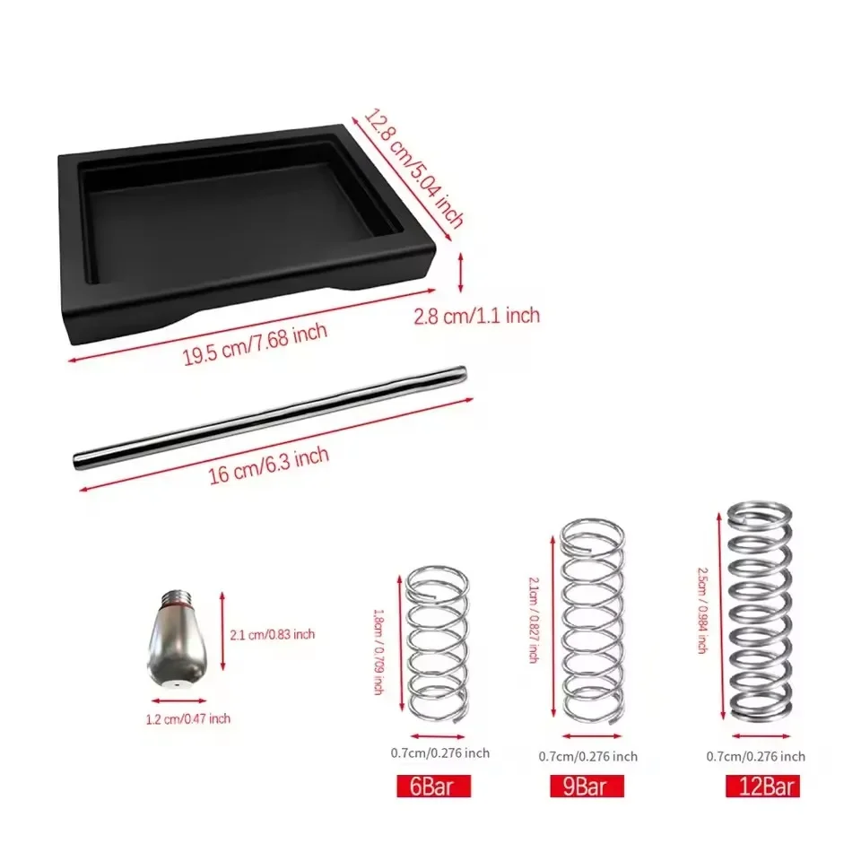 1set Drip Tray Low Profile 6 Bar 9 Bar 12 Bar OPV Spring Kit for Gaggia Classic Pro Coffee Maker Parts Accessories