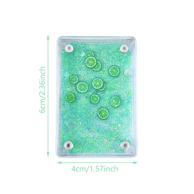 Neuer treibender Sand in Öl Guka Ziegel transparent DIY treibenden Sand Acryl Gupan magnetische Absorption Foto rahmen