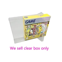 Transparent Display PET plastic cover For GBC Poke mon pinball Pal USA Japan version storage box