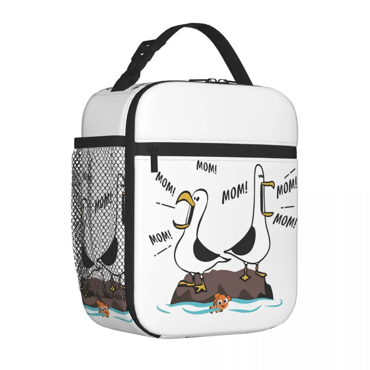 

Mom Mom Mom Nemo Finding Nemo Изолированная сумка для обеда Сумка-холодильник Контейнер для еды Сумка-тоут Ланч-бокс для мужчин Женщин Офис Открытый