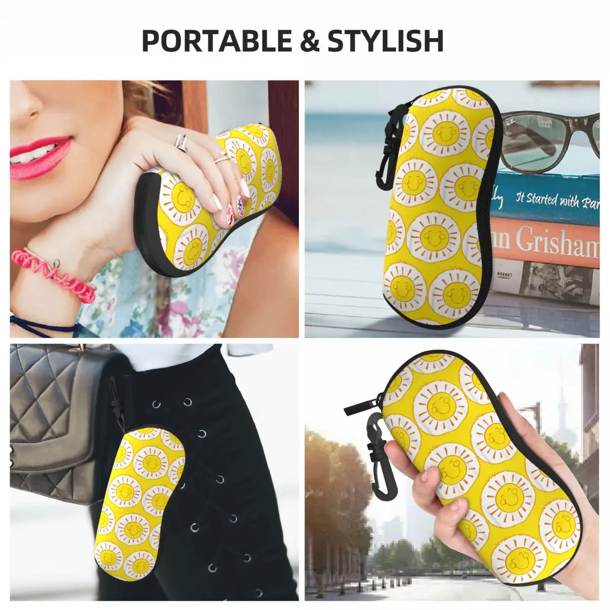 Чехол для хранения очков с рисунком в виде медведя