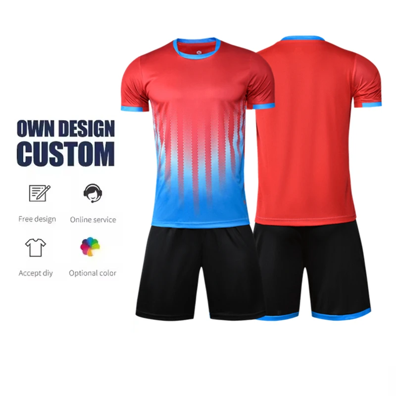 

Men's Soccer Jersey High Quality Custom Kits Latest New Design Includes Shorts Features Logo Training Suit