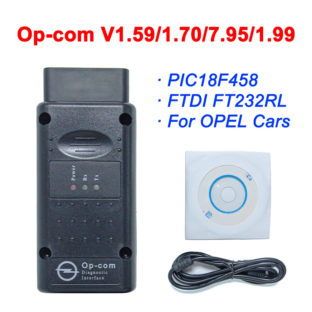 

Opcom V2014 V1.99/1.95/1.70 For Opel Flash Firmware Update OBD2 Diagnostic Scanner Tool With PIC18F458 FTDI Chip CAN BUS