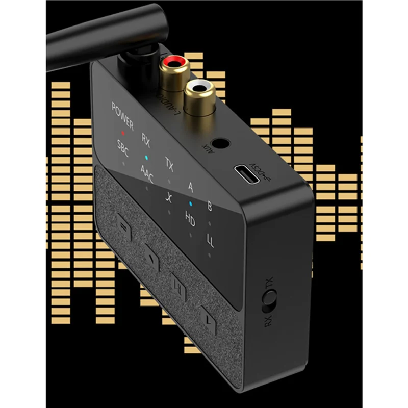 A99E-2X 5.3 بلوتوث محول الصوت Aptx/HD/LL استقبال الصوت الارسال اللاسلكية HIFI محول ستيريو ضياع الصوت #5