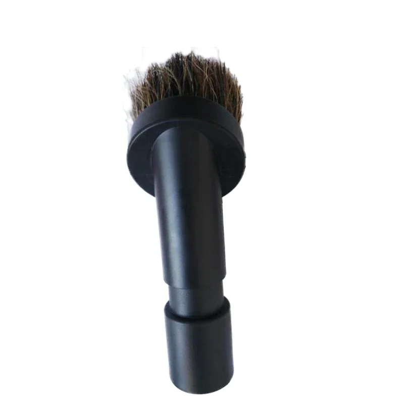 Brosse à poussière ronde en poils de cheval de 2.5cm de long, adaptateur de convertisseur d\'aspirateur, remplacer les brosses de nettoyage des