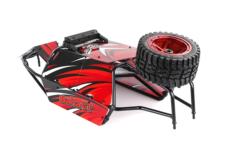 High-strength metal roll cage with LED overhead lights for 1/5 ROFUN HPI BAJA 5B