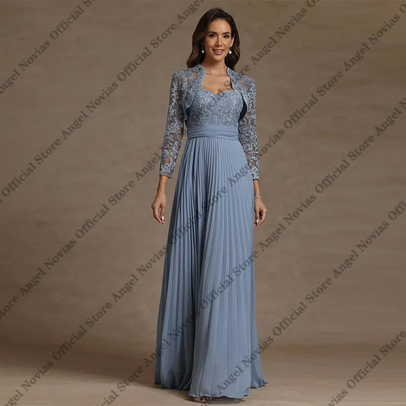 

Индивидуальные платья для матери невесты цвета бурого синего моря 2026 с жакетом, вечерние платья для свадебной вечеринки, robe mariage mère de la mariée